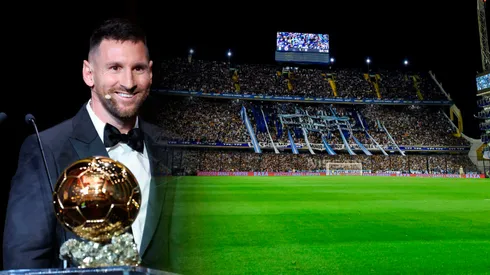 Messi habló sobre la posibilidad de llevar el Balón de Oro a La Bombonera. Foto: Getty