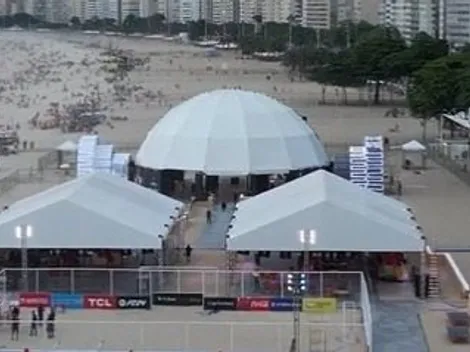 VIDEO | Así es el Fan Zone de la Copa Libertadores en la playa de Copacabana