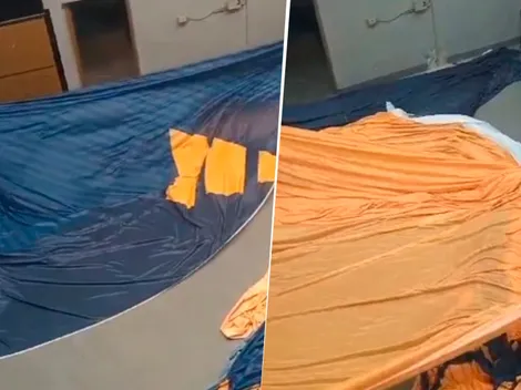 VIDEO | Así es el telón que la hinchada de Boca estrenará en la final de la Copa Libertadores con Fluminense