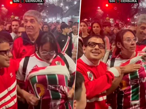 VIDEO | Qué chiquitos que son: hinchas de River fueron al Monumental con la camiseta de Fluminense
