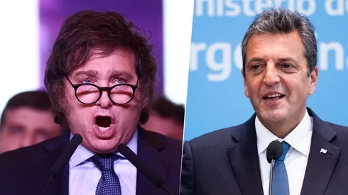 Milei y Massa hablaron de Boca. Fotos: Getty