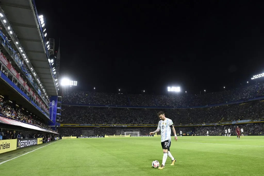 Leo en La Boca. Foto: Getty