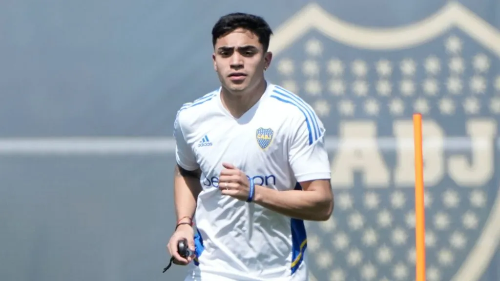 Langoni, con ritmo en el partido de Reserva y listo para jugar en Primera. Foto: Boca Oficial