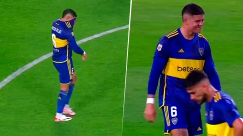 El capitán de Boca salió reemplazado ante Unión por una molestia. (Captura Sportscenter)