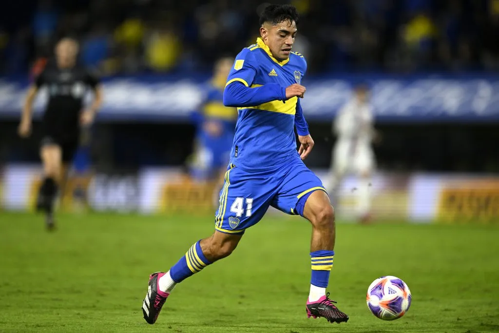 Luca Langoni en el duelo de Boca ante Tigre en la Bombonera. (Getty)
