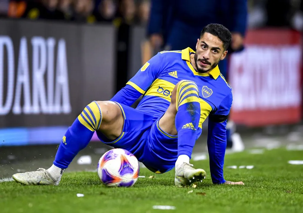 Nicolás Figal en el duelo contra Newell´s. (Getty)