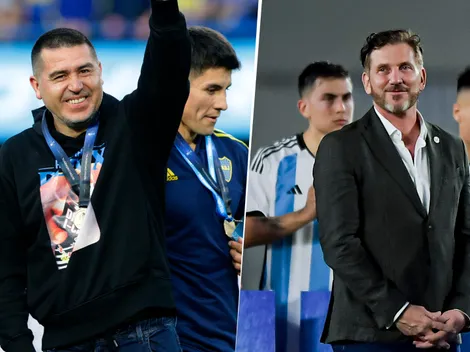 Locura en las redes: el presidente de CONMEBOL publicó una foto junto a Riquelme y la Copa Libertadores