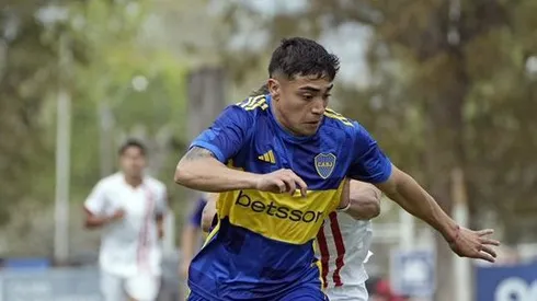Luca Langoni en la Reserva de Boca vs. Estudiantes