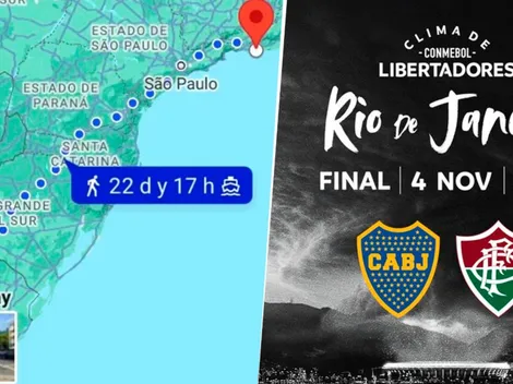 Caminando a Río: la historia del hincha de Boca que llegará a pie a la final de la Libertadores en el Maracaná