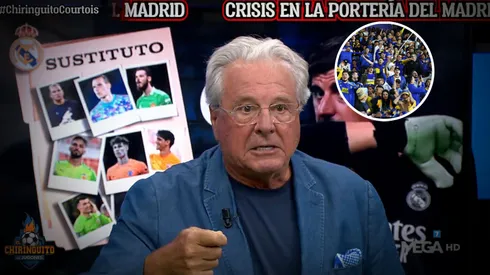 El panelista fulminó a Boca y los hinchas respondieron. (Chiringuito TV y Getty)