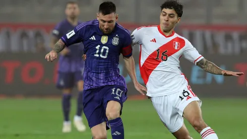 Lionel Messi en Argentina vs. Perú