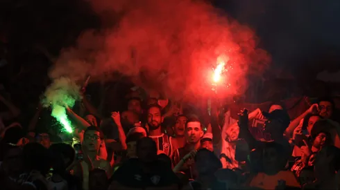 Los hinchas de Fluminense, listos para la final.