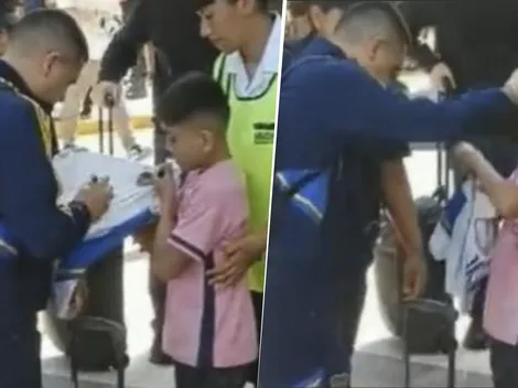 VIDEO | Un niño engañó a la seguridad y cumplió el sueño de compartir un rato con Riquelme