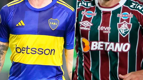 Las indumentarias de Boca y Fluminense para la final de la Copa Libertadores. (Getty)