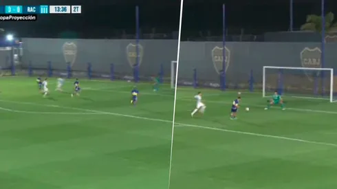 La victoria de la Reserva de Boca ante Racing con dos golazos. (Captura)