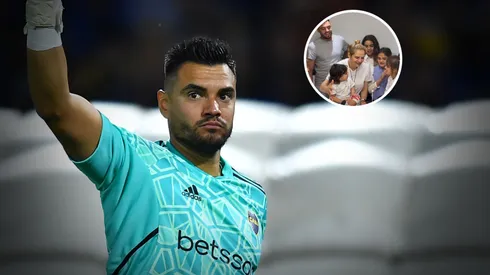 Chiquito Romero y un regalo bien bostero para su esposa. Foto: Getty/Captura