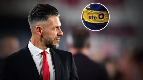 Un ídolo del club y una firme respuesta a Demichelis. Foto: Getty/Captura