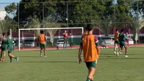 Gol de Germán Cano en la práctica de Fluminense