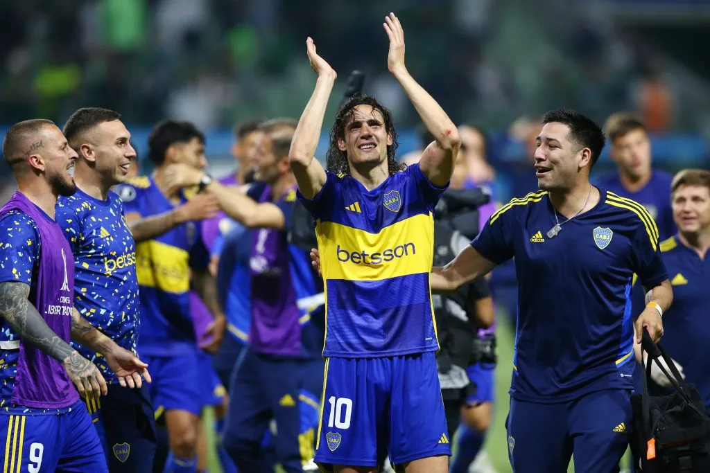 Boca tras la clasificación a la final de la Copa Libertadores (Getty Images)