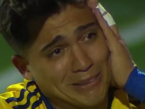 Zeballos preocupa a todo Boca: el delantero se fue entre lágrimas