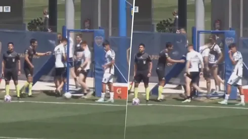 El caño del Colo Barco al árbitro.