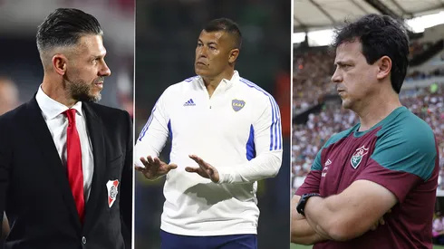 Jorge Almirón, Martín Demichelis y Fernando Diniz