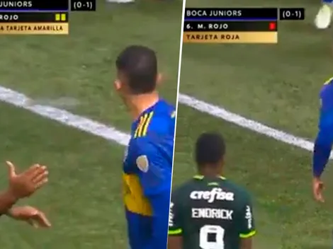 VIDEO | Qué hizo Rojo cuando Endrick lo quiso saludar tras la expulsión