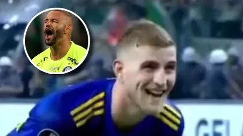 Nicolás Valentini en Boca vs. Palmeiras