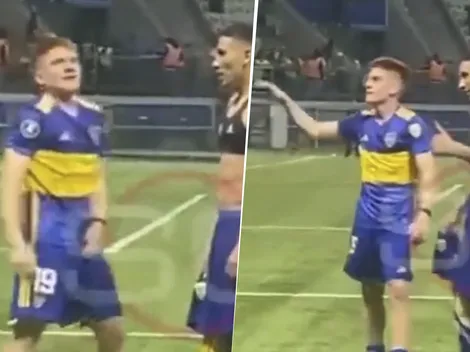 VIDEO | No se vio: el picante gesto del Colo Barco a los hinchas de Palmeiras: "Afuera"