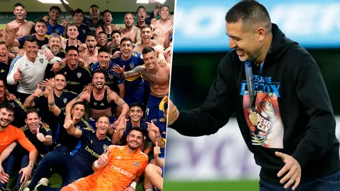 La reacción de Riquelme tras el pase a la final (Boca prensa/Getty)