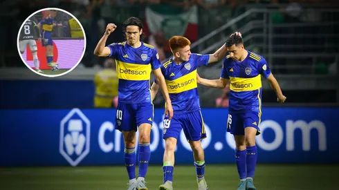 El jugador Xeneize que hizo alusión a la jugada del Colo. Foto: Getty y Captura