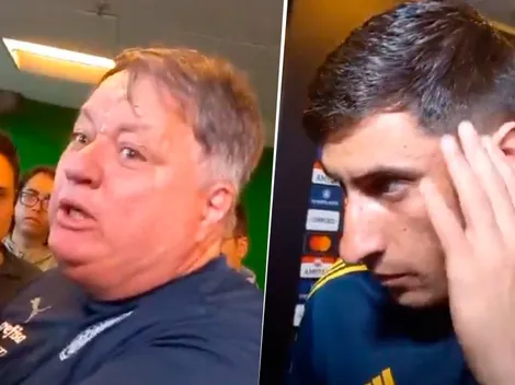 VIDEO | El incómodo momento de Merentiel con un dirigente de Palmeiras después del partido