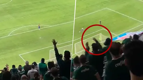 El extrtaño gesto de Weverton (captura)