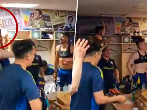 VIDEO | Qué hizo Saracchi cuando el plantel de Boca cantó contra River