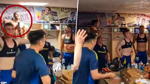 Qué hizo Saracchi en el cantito a River. (Captura)