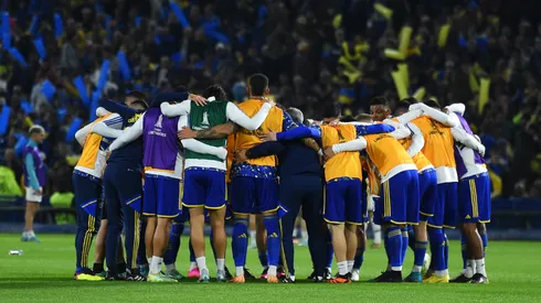 Los concentrados para enfrentar a Palmeiras. Foto: Boca Oficial