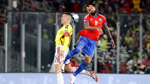 Vidal, en acción la Selección de Chile (Getty)