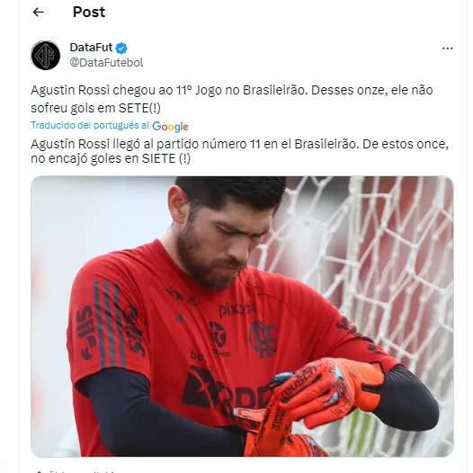 El buen momento de Rossi en Flamengo.