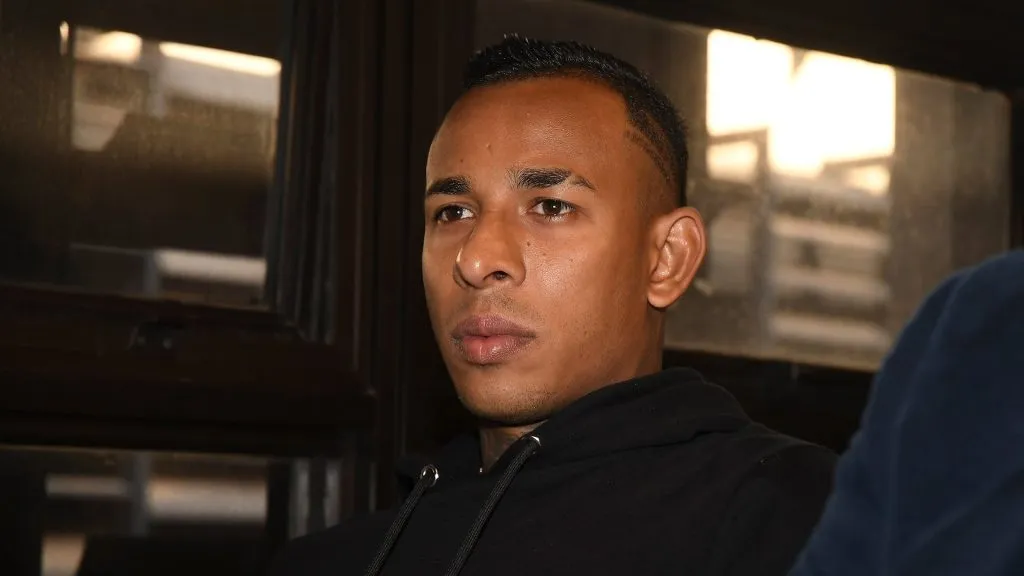 Sebastián Villa en el juicio que fue declarado culpable.