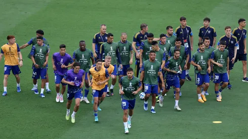 El plantel de Boca. Foto: Getty