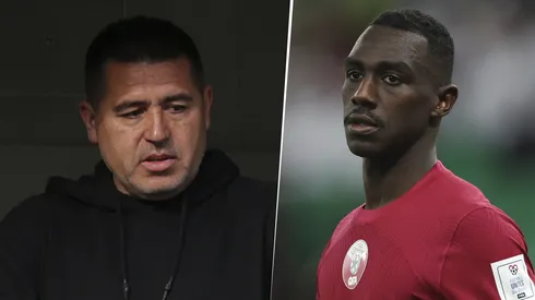 Juan Román Riquelme y Almoez Alí