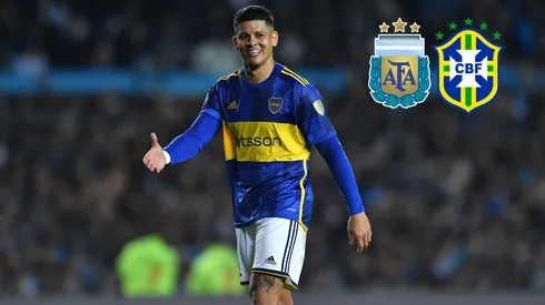 Marcos Rojo fue viral en Argentina-Brasil (Getty)