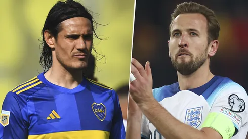 Harry Kane y Edinson Cavani