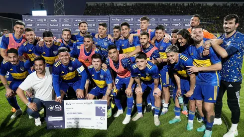 Los concentrados en Boca para enfrentar a Estudiantes. Foto: Boca Oficial