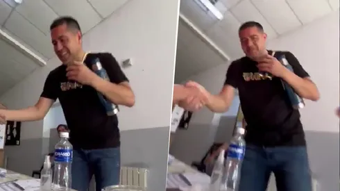 El video que apareció de Riquelme en el día de elecciones.