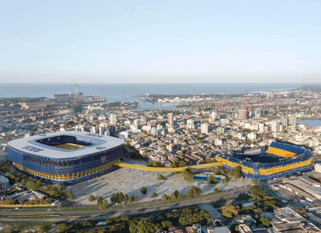 El nuevo estadio de Boca que estaría conectado con la Bombonera.