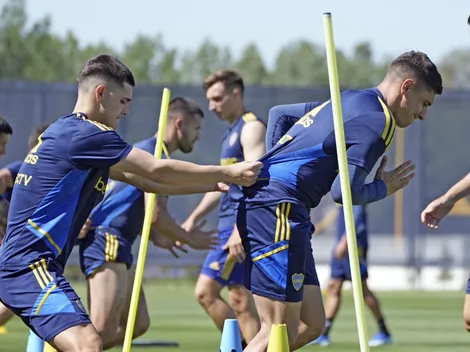 Boca piensa en Estudiantes: los 5 titulares que trabajaron aparte y cómo están los lesionados