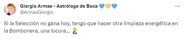 El tuit viral de Giorgio Armas