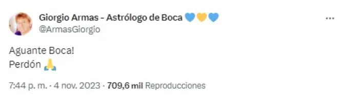 El arrepentimiento de Giorgio Armas. (Captura)