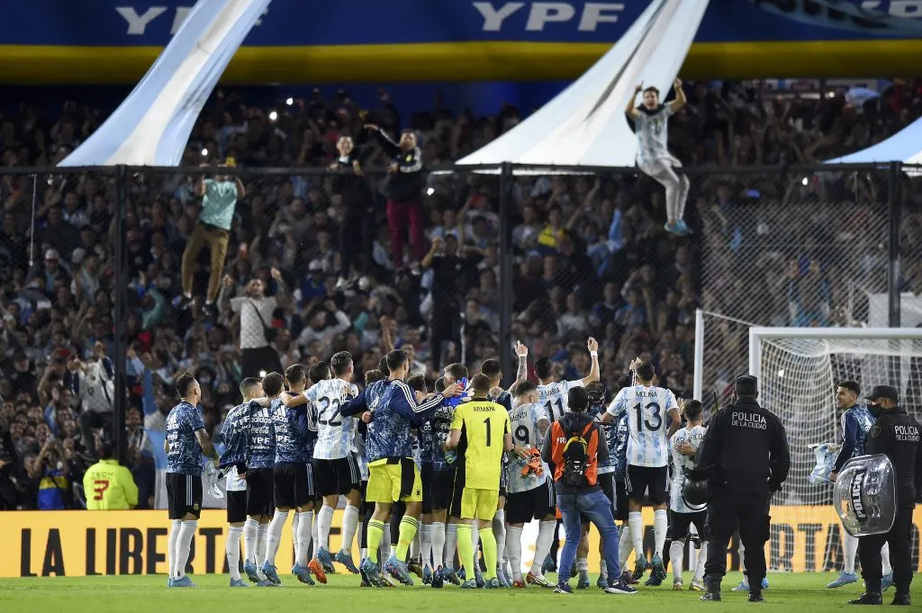 La fiesta de la Selección Argentina en La Bombonera (Getty)